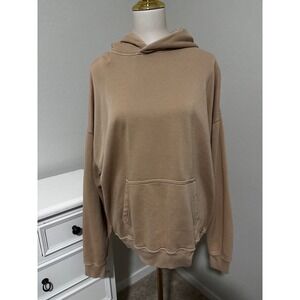 Abercrombie & Fitch Soft A&F Essentials Oversized Hoodie Mens Large Tan Khaki